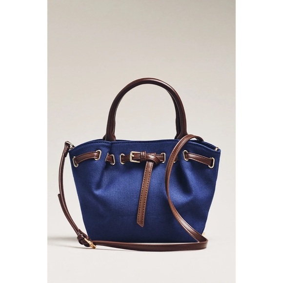 Mini Canvas Belted Tote
